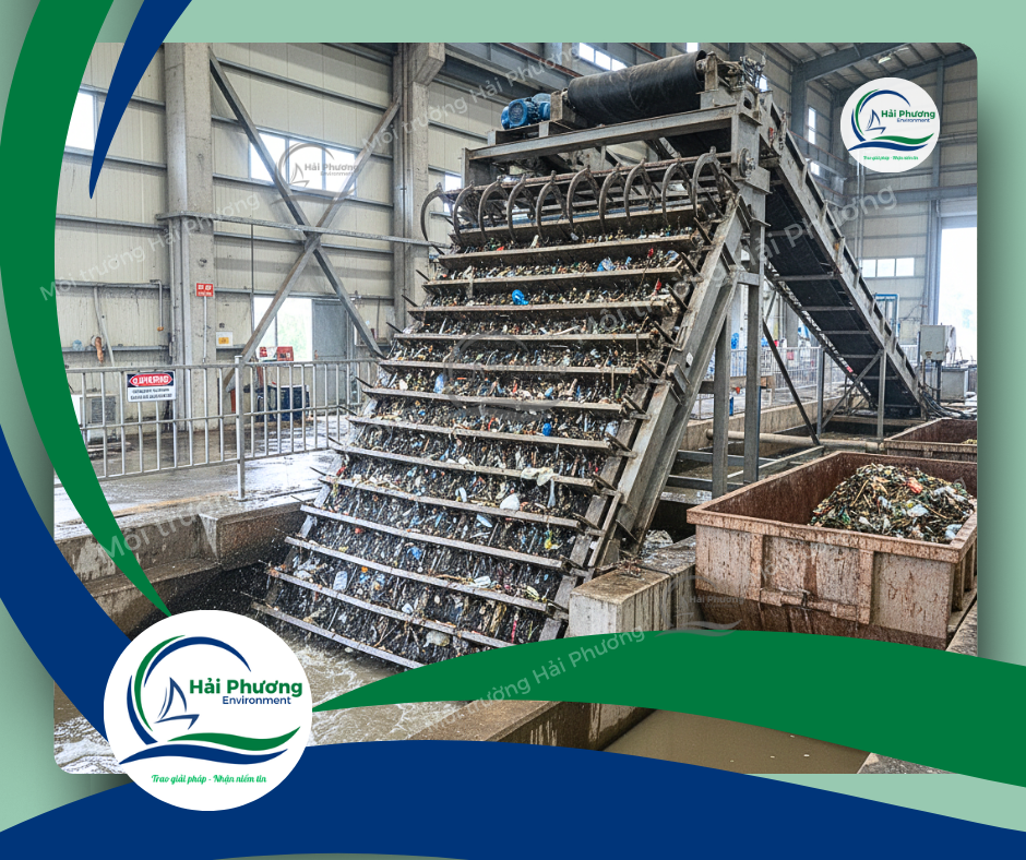 Máy lược rác thô