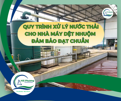 quy trình xử lý nước thải cho nhà máy dệt